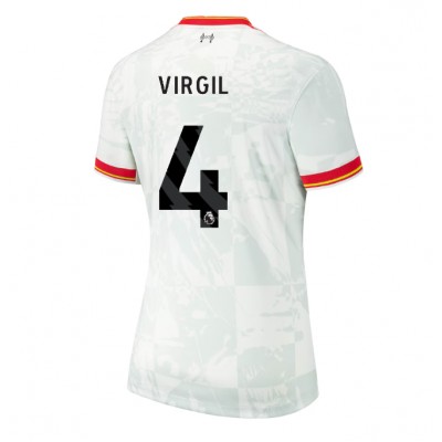 Fotbalové Dres Liverpool Virgil van Dijk #4 Dámské Alternativní 2024-25 Krátký Rukáv Fotbalové Dres Liverpool Virgil van Dijk #4 Dámské Alternativní 2024-25 Krátký Rukáv